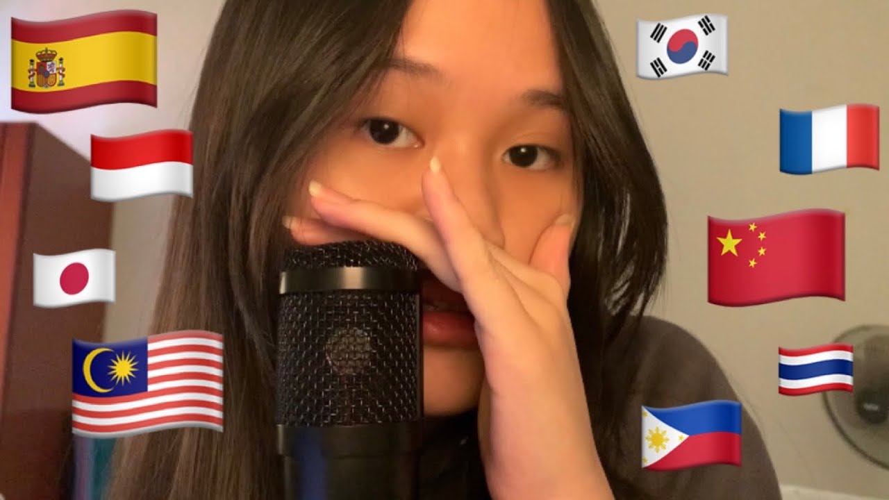 TRYING ASMR IN 10 DIFFERENT LANGUAGES