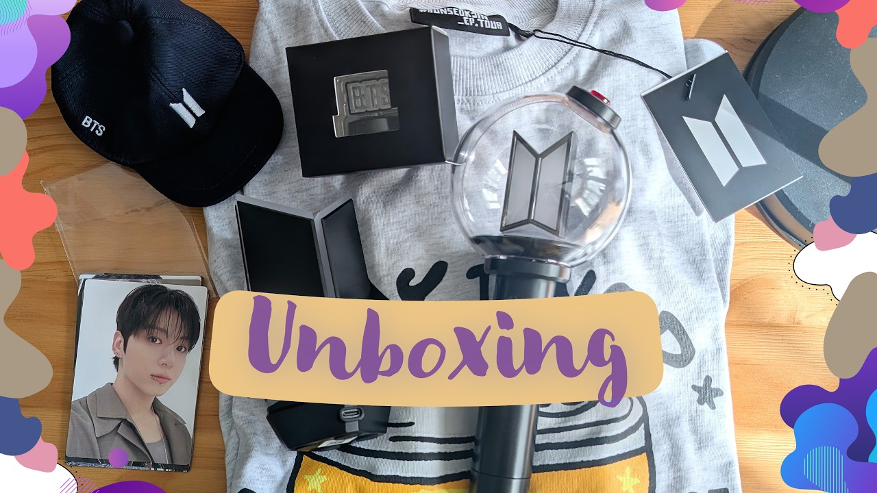 [Unboxing] Weverse official Army Bomb Ver.4 +cradle +parts and more