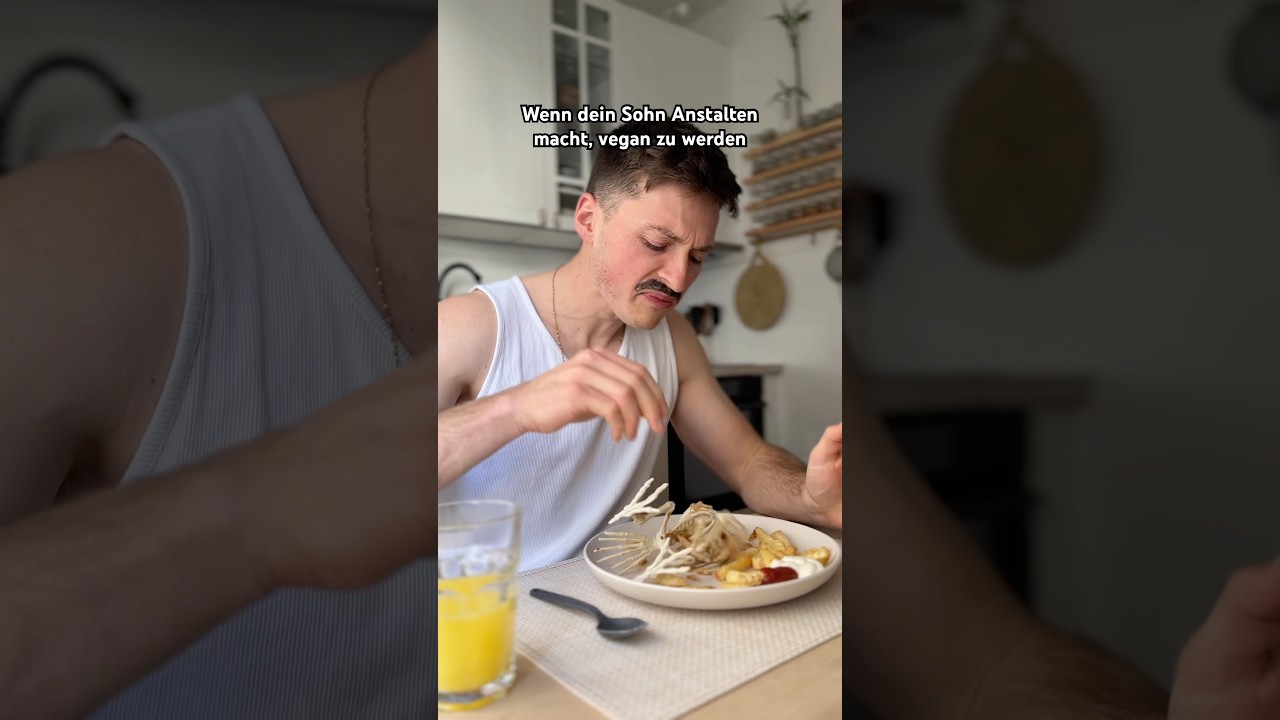 Hat der Bengel keine Erziehung genossen samma!? 😤 #vegan #essen