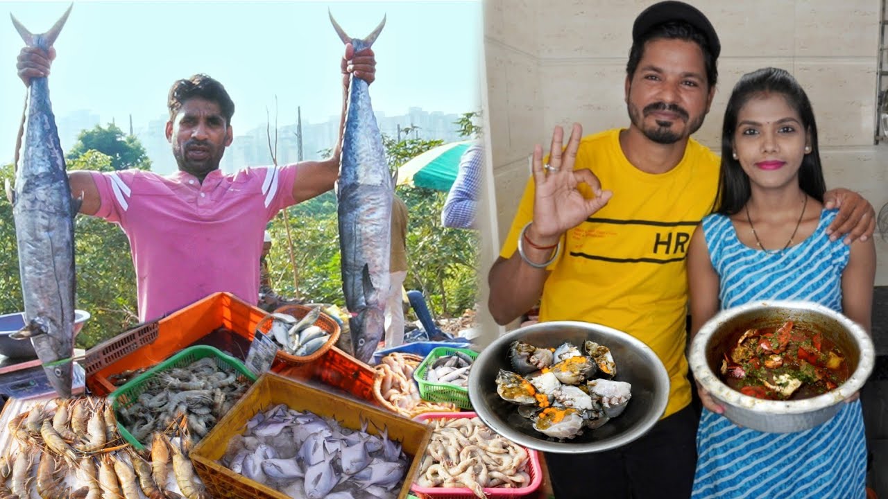 मच्छी मार्केट मधून आणली चिंबोरी | भरलेली चिंबोरी कशी ओळखायची | खेकडे साफ कशे करायचे
