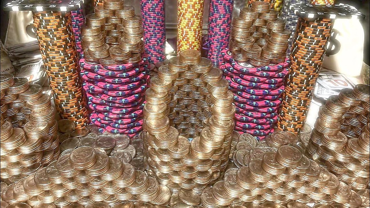 1 QUARTER CHALLENGE COIN PUSHER STACKED TO THE MAX!