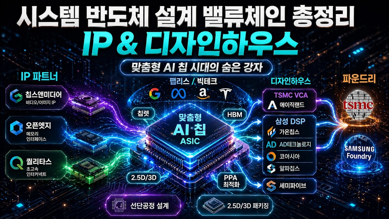 시스템 반도체 설계 밸류체인 총정리 (IP & 디자인 하우스 편)