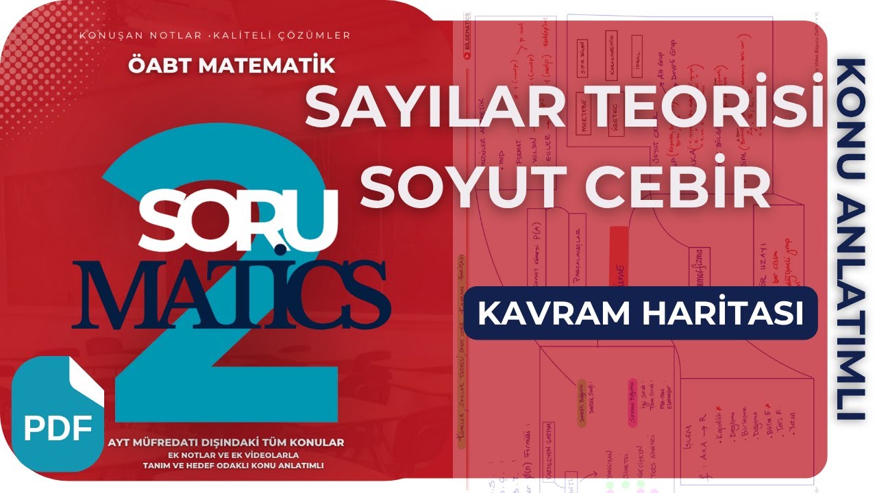 TESTLER ÖNCESİ KAVRAM HARİTASI / SAYILAR TEORİSİ VE SOYUT CEBİR / SORUMATİCS 2 /ÖABT MATEMATİK