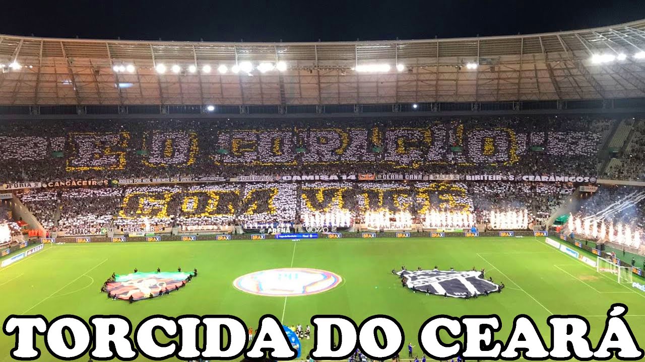 DE ARREPIAR!! TORCIDA DO CEAR&Aacute; FAZ UM LINDO MOSAICO E BANDEIR&Atilde;O NO CASTEL&Atilde;O!!