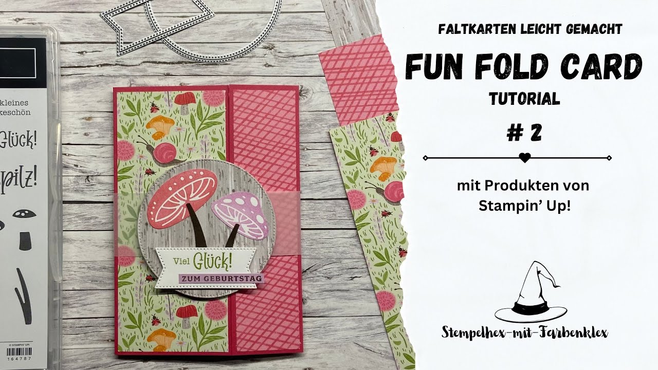 Faltkarten leicht gemacht: Fun Fold Card Tutorial für Anfänger #2 mit Stampin' Up! - Produkten