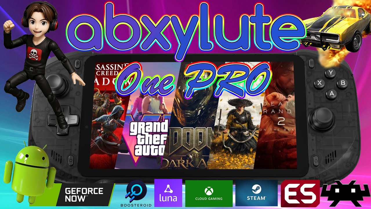ABXYLUTE ONE PRO : Android 13, émulation PS2 et cloud gaming en 4K ABXYLUTELY AMAZING, GEFORCE NOW,