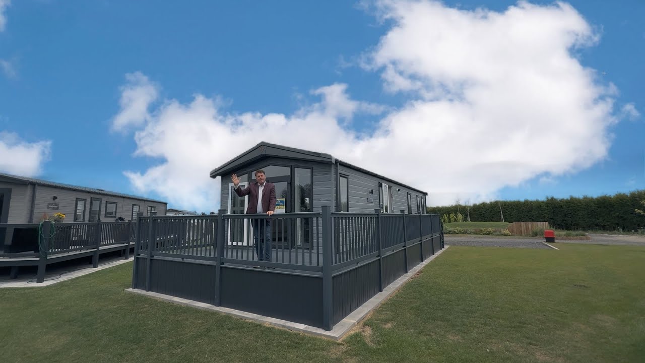 INSIDE the Brand-New Lakeside Luxury Static Caravan | 40x14ft 2-bedroom with decking & skirting!