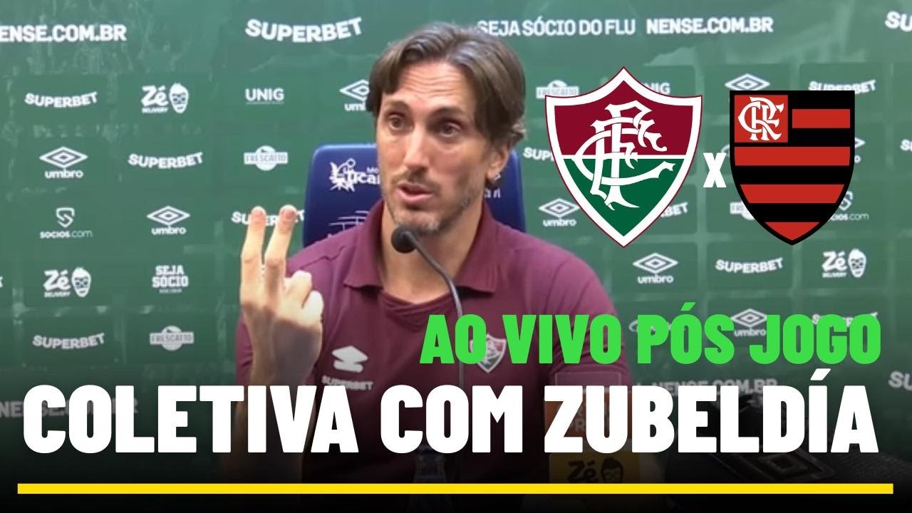COLETIVA COM ZUBELDÍA AO VIVO - DIRETO DO ESTÁDIO - COLETIVA DO FLUMINENSE AO VIVO