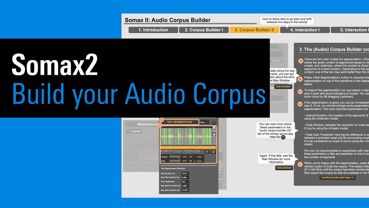 IRCAM Tutorials / Somax2: Build your Audio Corpus