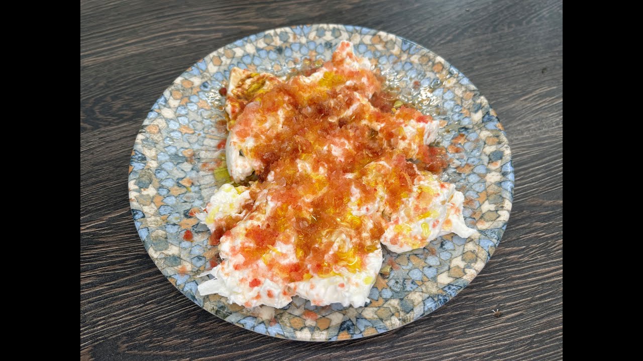 Burrata mit Eis Tomaten