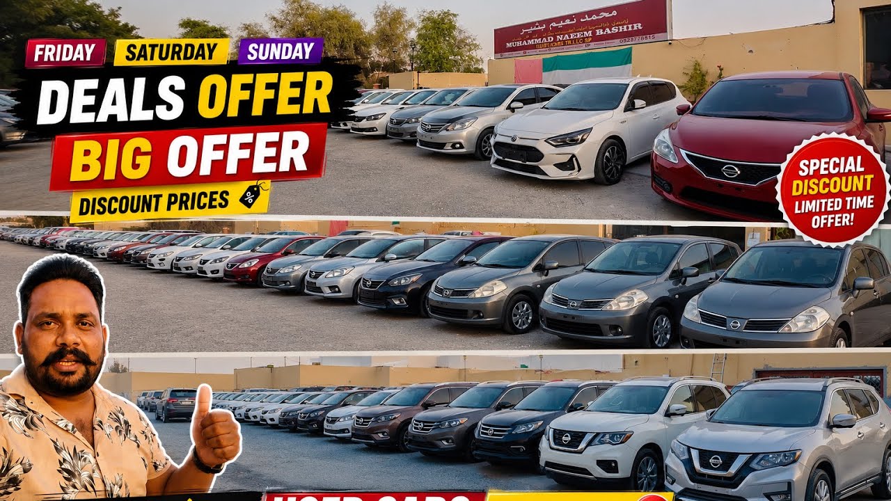 BIG OFFER Used Cars Sale in Sharjah | Best Discount Prices | Naeem Bhai used cars UAE 