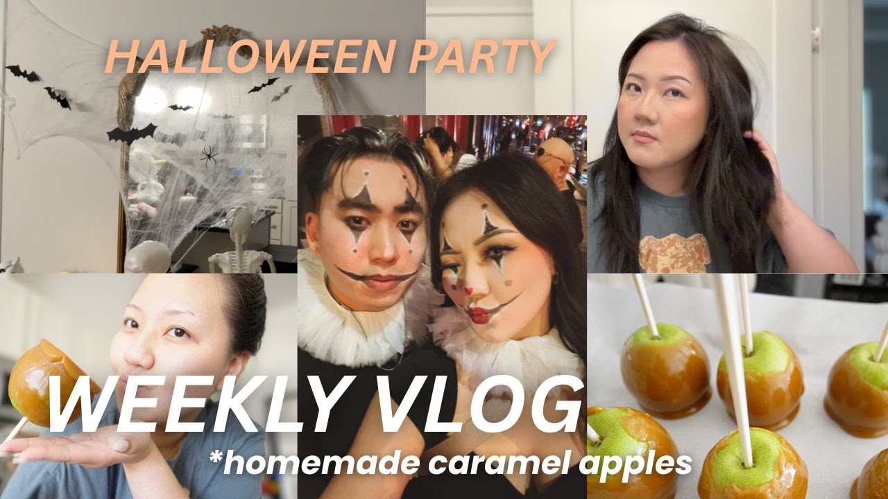 prepping for our halloween party 🎃