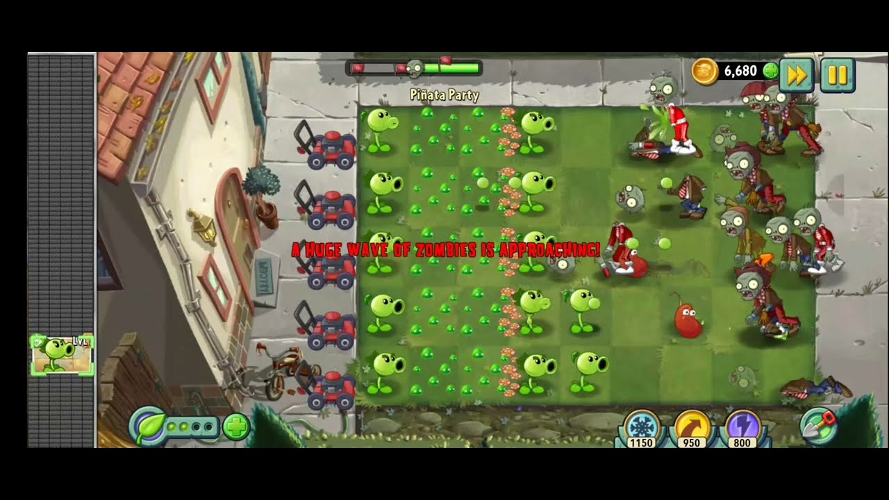 PINNATA PARTY 7 - Plants vs Zombies 2 Gameplay