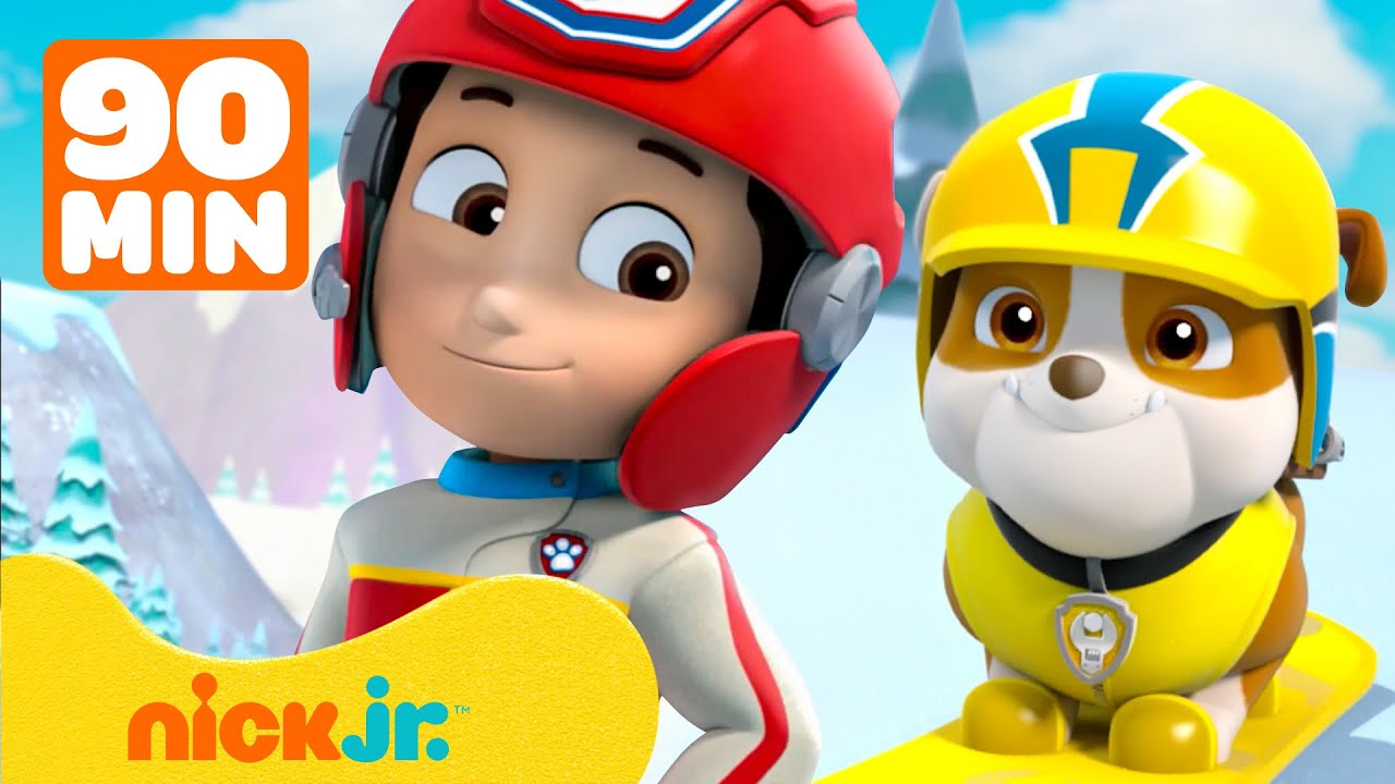Paw Patrol | Il piccolo Rubble fa un salvataggio con la neve! | 90 minuti  | Nick Jr. Italia