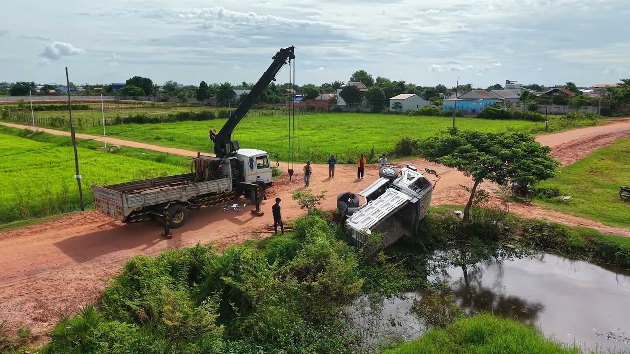 +Landfill New Project!!skill Dozer​ KOMATSU Push Soil Clean Garbage Soil into forest​ 100% complete