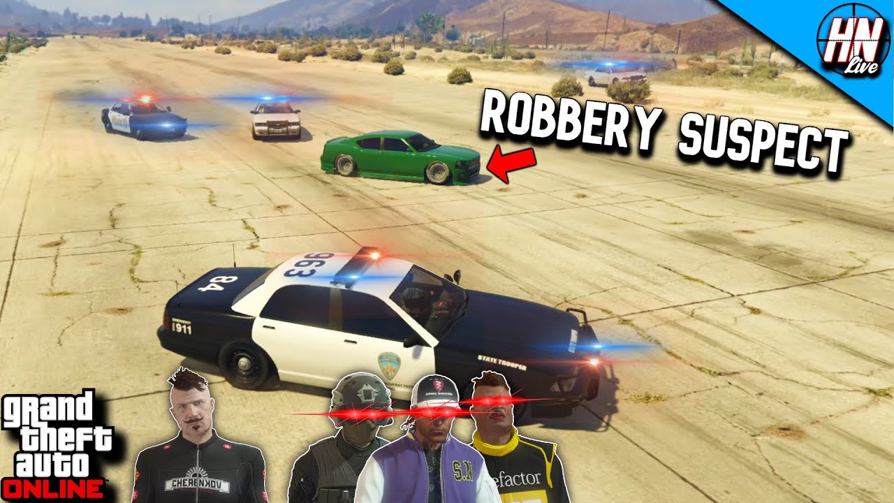 ROBBERY ESCAPE GTA 5 MANHUNT