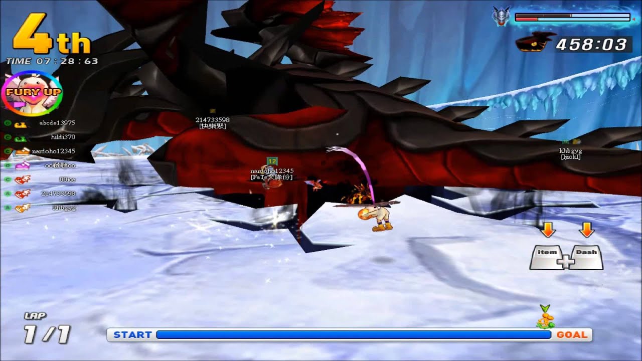 香港跑Online 八人同心頻道 龍王秘穴 冰之山脈 1080p