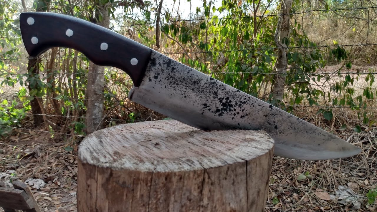 FACA FEITA DE  DISCO DE  ARADO ARTESANAL  PASSO A PASSO