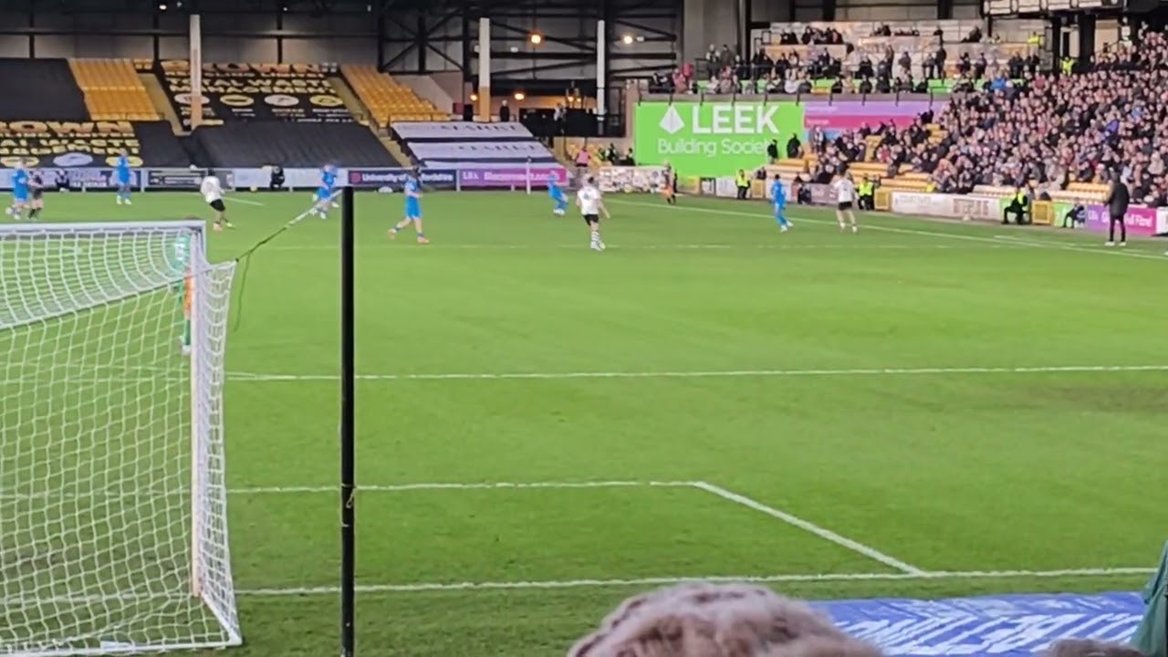 Port vale Vs Peterborough first half.