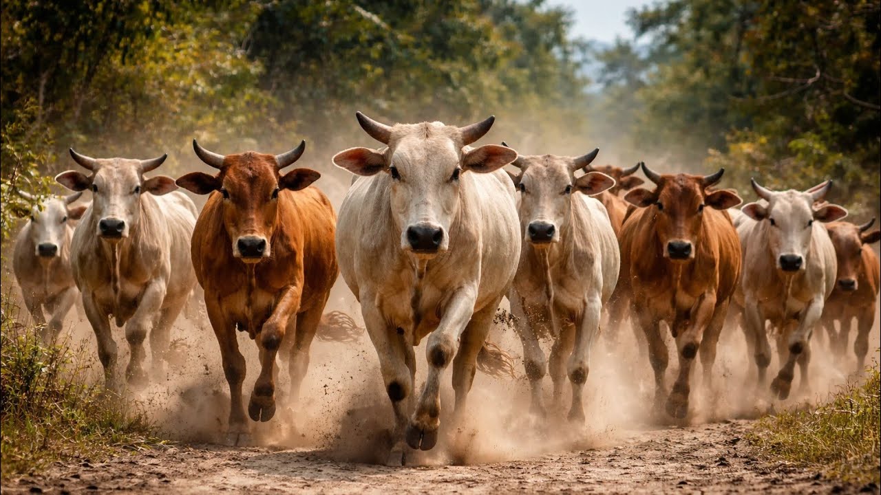 Accompanying the cows that were roaming the village streets to the vast and fresh grasslands 