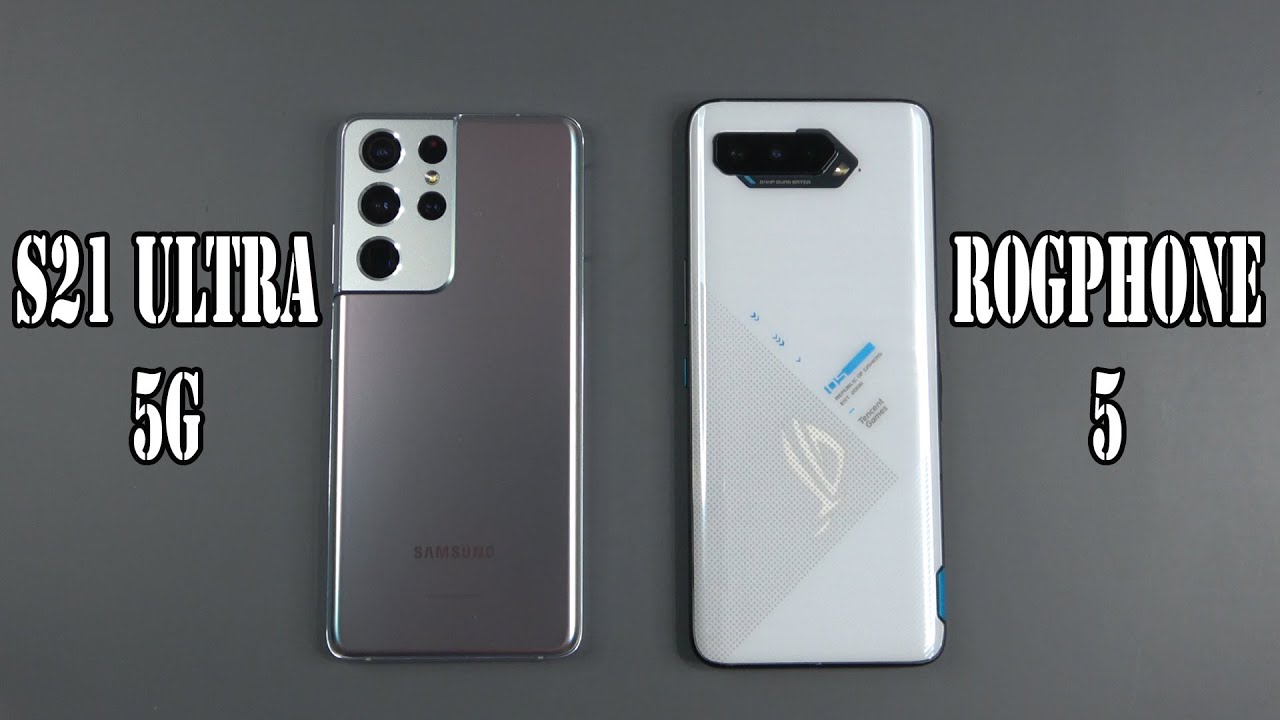 Samsung Galaxy S21 Ultra vs Asus Rog phone 5 | SpeedTest and Camera comparison