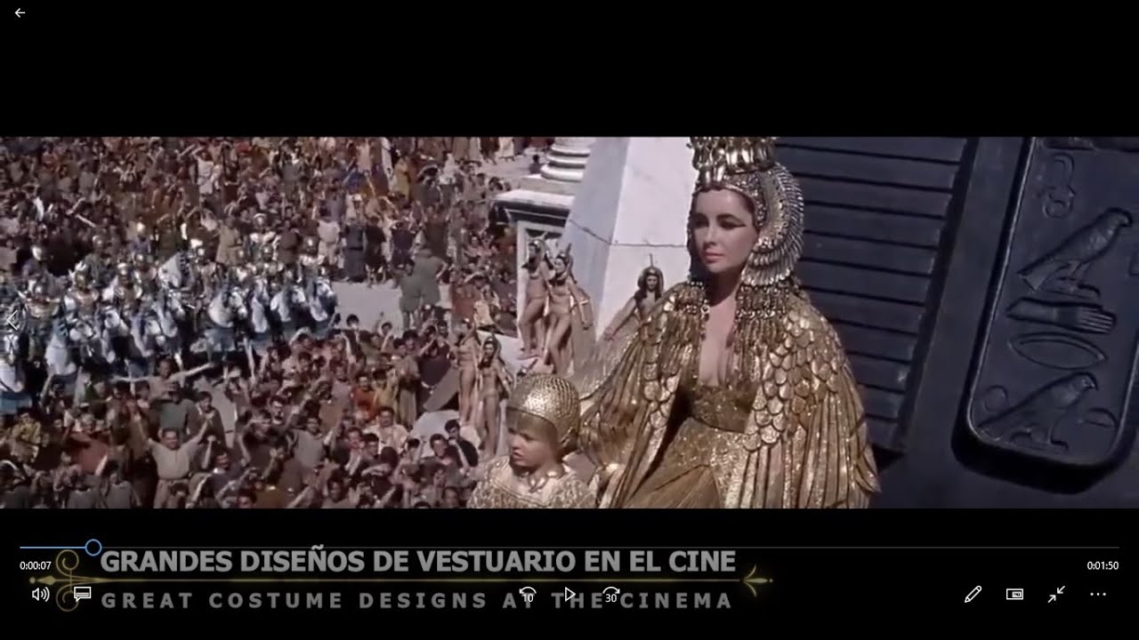 GRANDES DISEÑOS DE VESTUARIO EN EL CINE Cleopatra 🤩🤩🤩