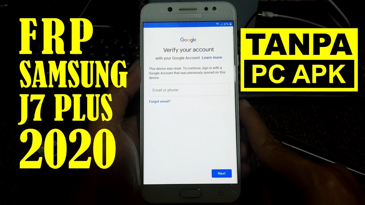 Patch Security 1 Maret 2020 | Cara Bypass FRP Samsung J7+ J7 Plus Android 8.1 Tanpa PC Tanpa APK