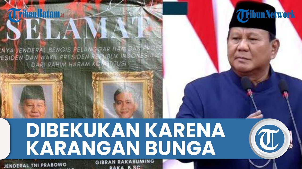 BEM FISIP Unair Dibekukan gara-gara Karangan Bunga untuk Prabowo