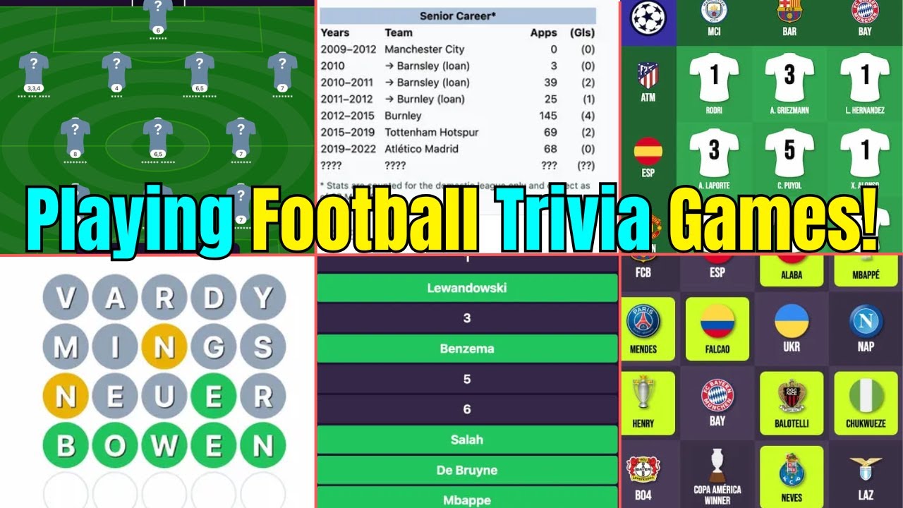 (ASMR) Testing My Ball Knowledge! Playing Football General Knowledge Trivia Games!