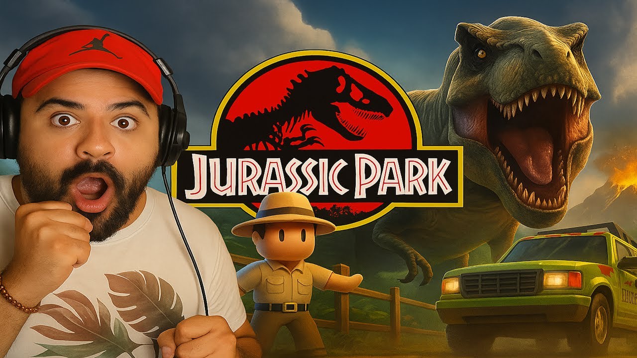 JE TEST L'événement JURASSIC PARK SUR STUMBLE GUYS 😲