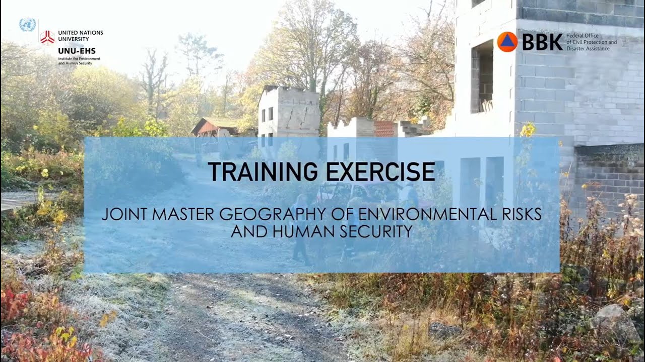 Training Exercise: Joint Master Geography of Environmental Risk and Human Security
