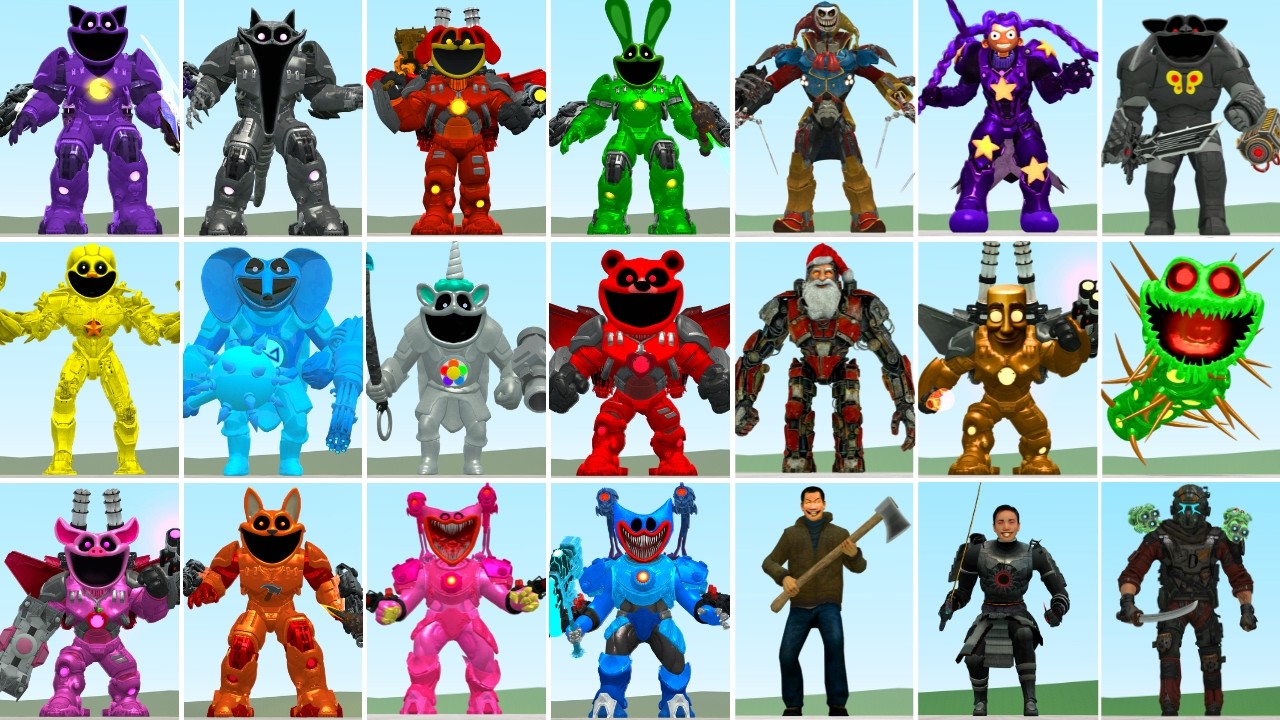 I Played Death Match Game With All Mecha Titan Bosses In Garry's Mod