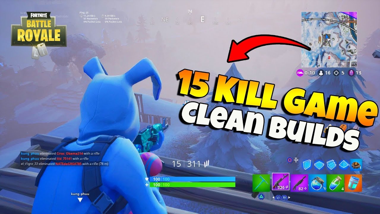 The Clean Builds. 15 Kill Game!