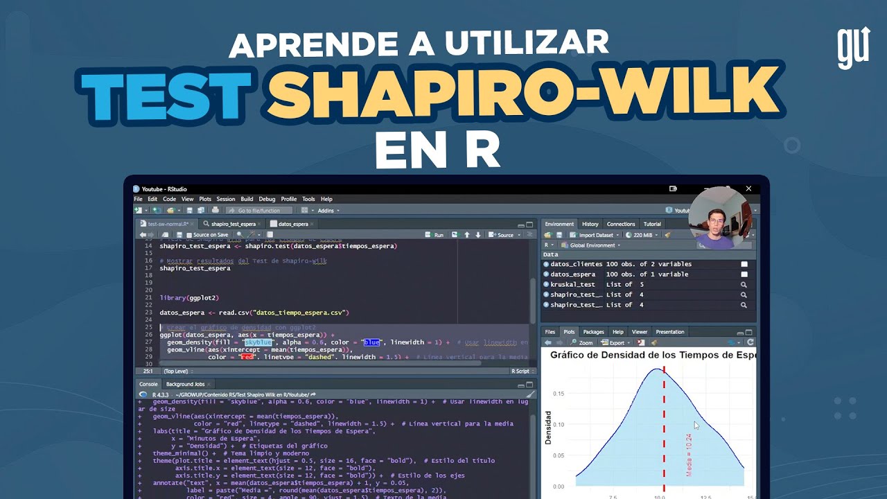 Test de Shapiro-Wilk en R para validar la normalidad de tus datos