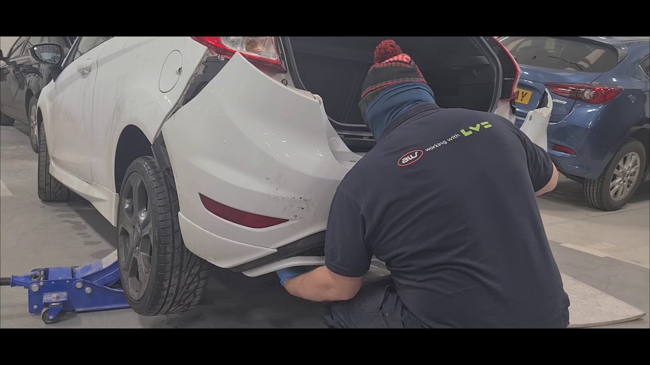 how to remove a 2017 Fiesta St rear bumper...