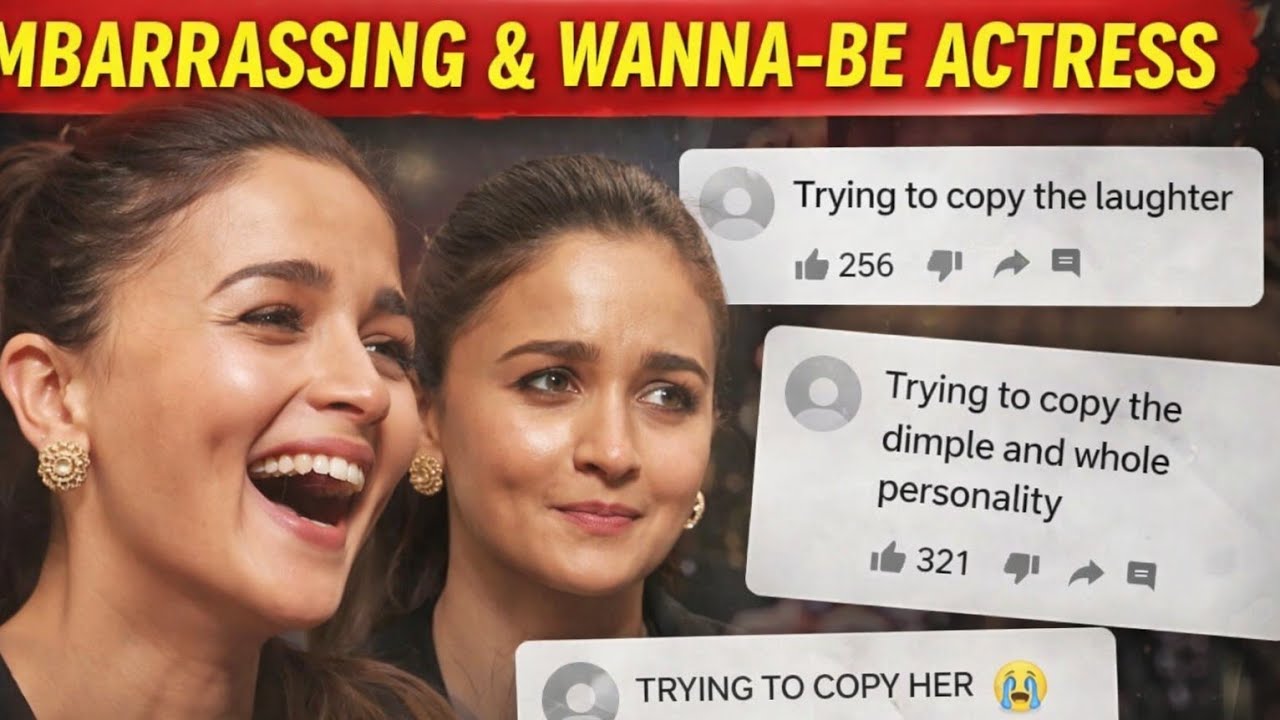 Alia Bhatt is pretending to be someone else😭she is trying to copy each and every famous person
