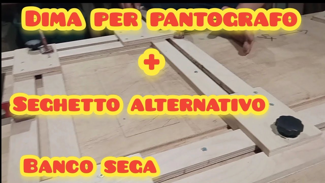 Dima per pantografo più montaggio seghetto alternativo sul banco sega