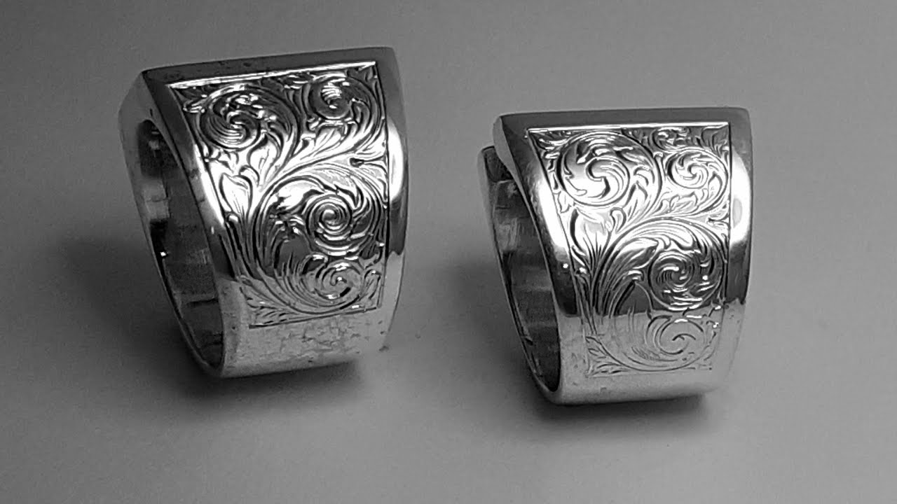 Grabado decorativo en anillo