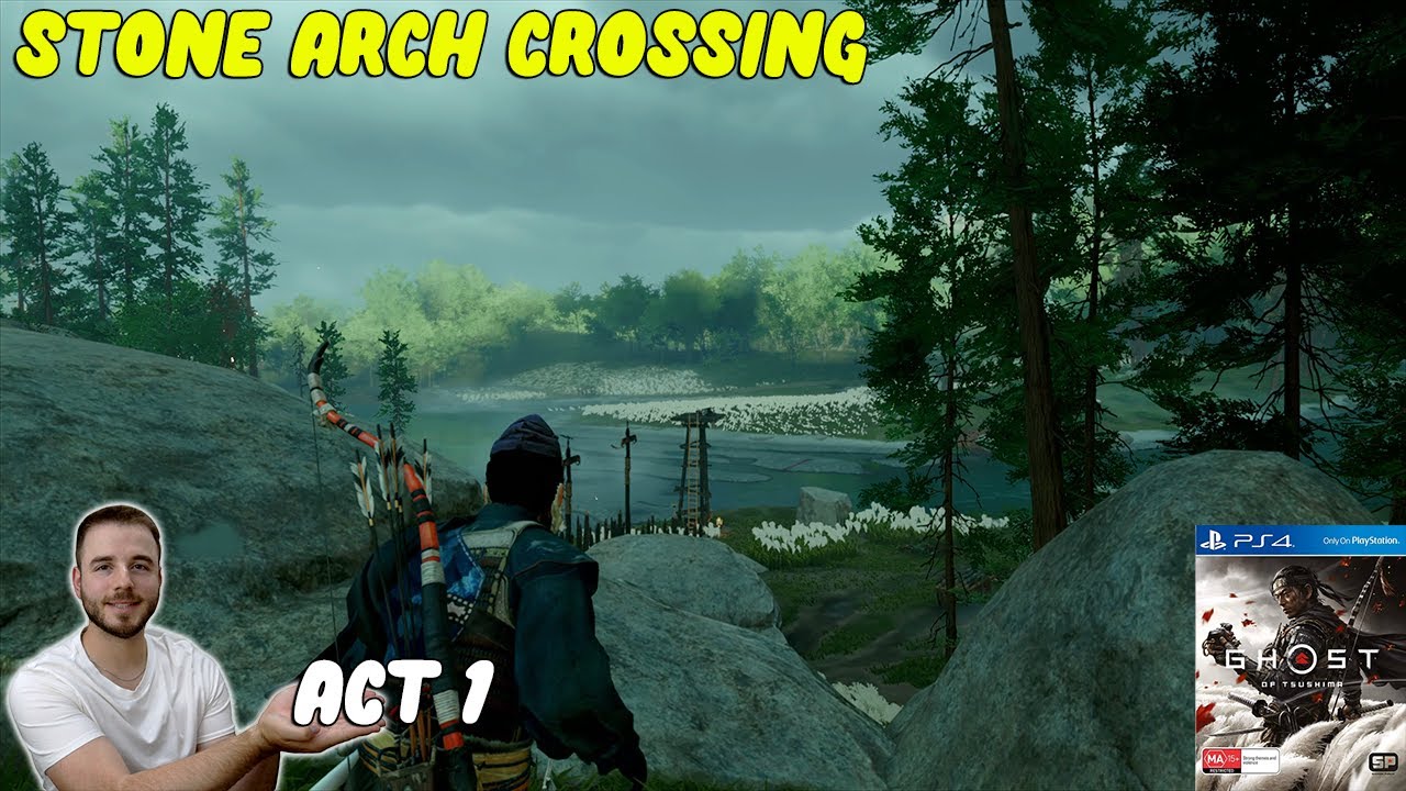 Stone Arch Crossing | GHOST OF TSUSHIMA | Act 1 | PS4 Pro (detorio)
