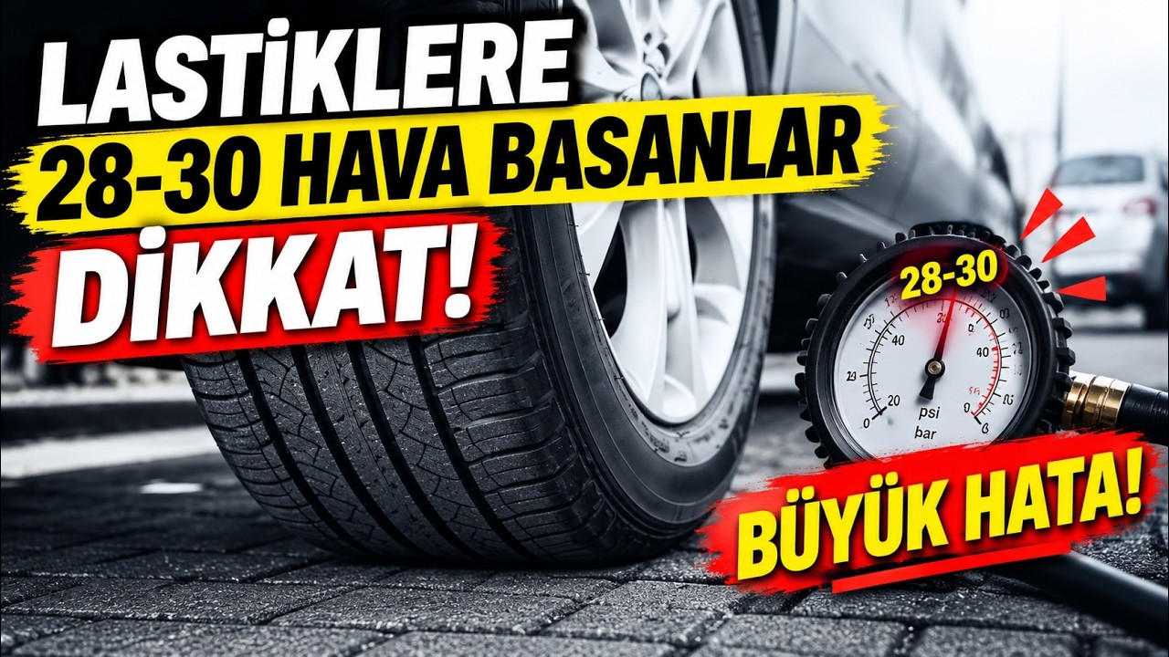 Lastik Hava Basıncı Kaç Olmalı? Lastik Hava Basıncı Yüksek Olursa yada Az Olursa Ne Olur?
