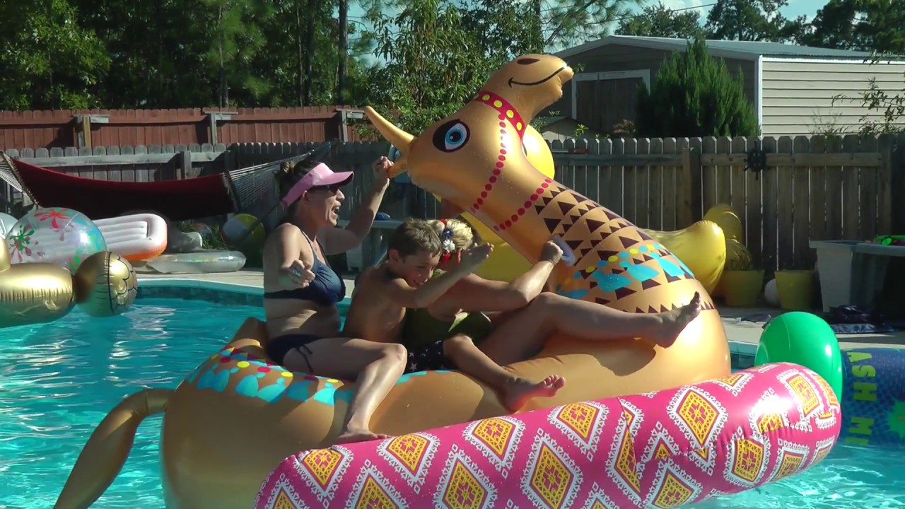 Labor Day Pool 2018 and Giant Camel Float GoPro