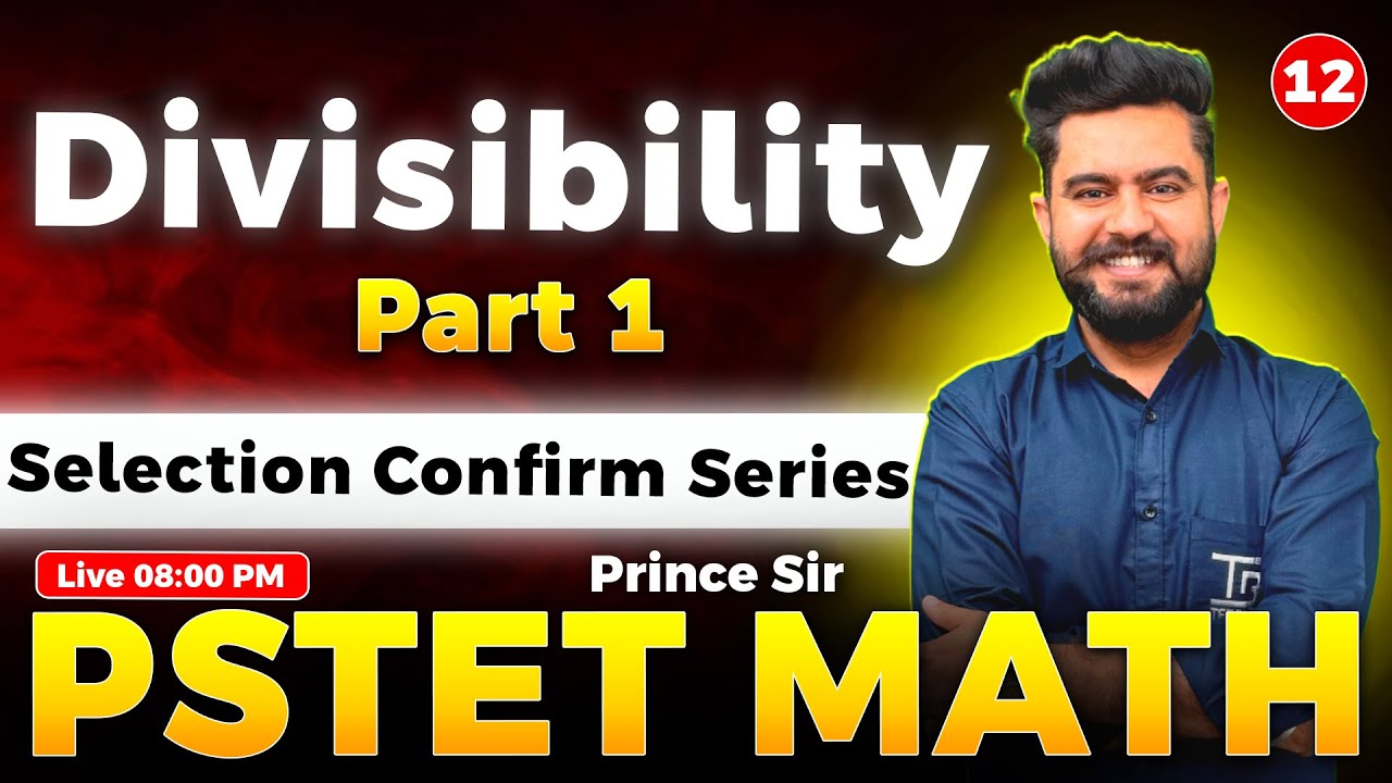 📘 PSTET Math Divisibility Part 1 