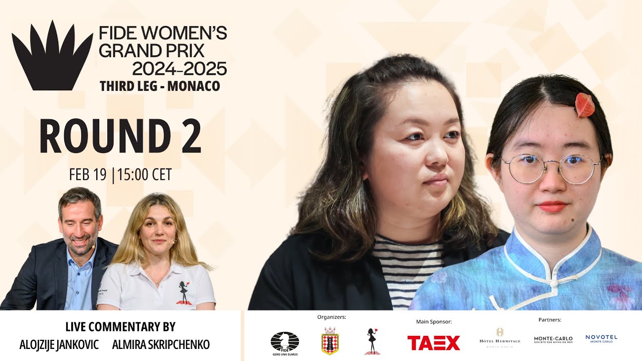 Round 2 | FIDE Women’s Grand Prix | Third Leg | ft. Tan, Goryachkina, Koneru, Lagno & More!