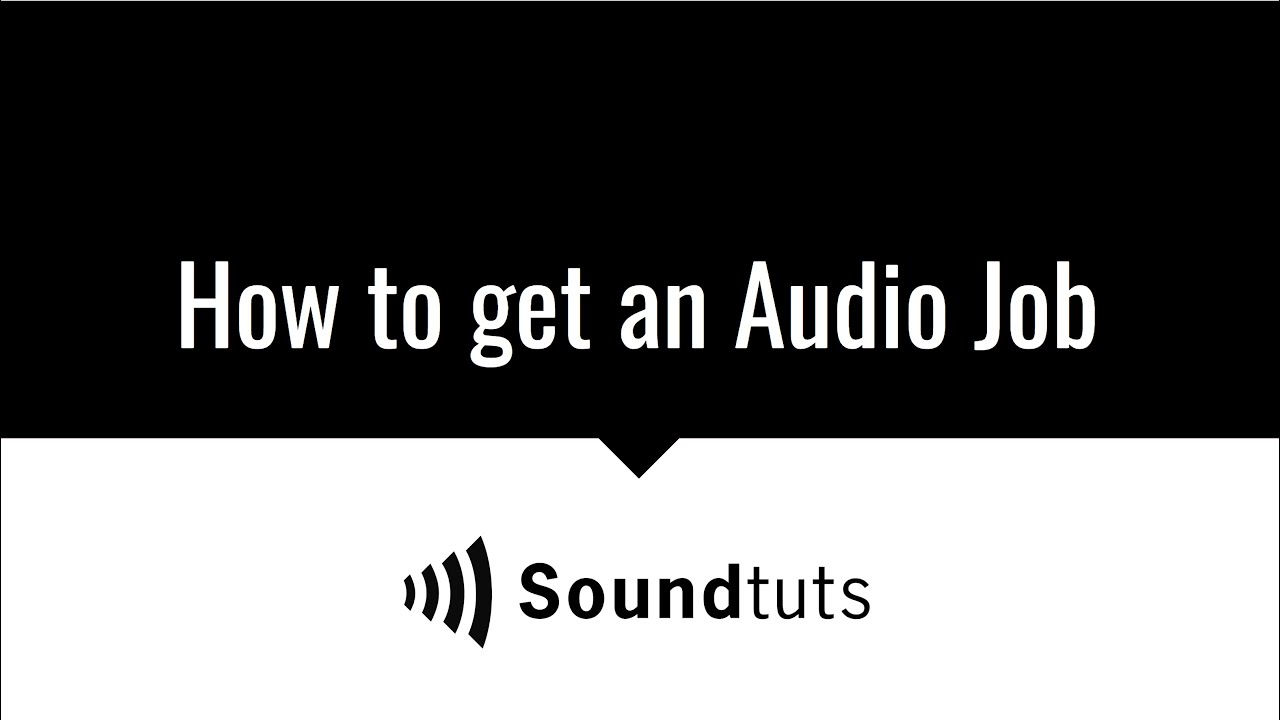 How to get an Audio Job in Film and Video Games