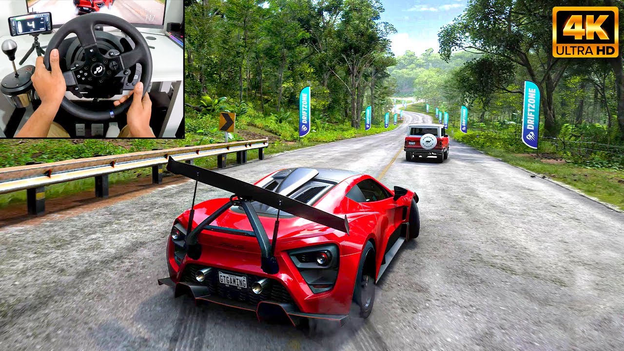 1600HP Zenvo TSR-S | Forza Horizon 5 | Thrustmaster T300RS gameplay