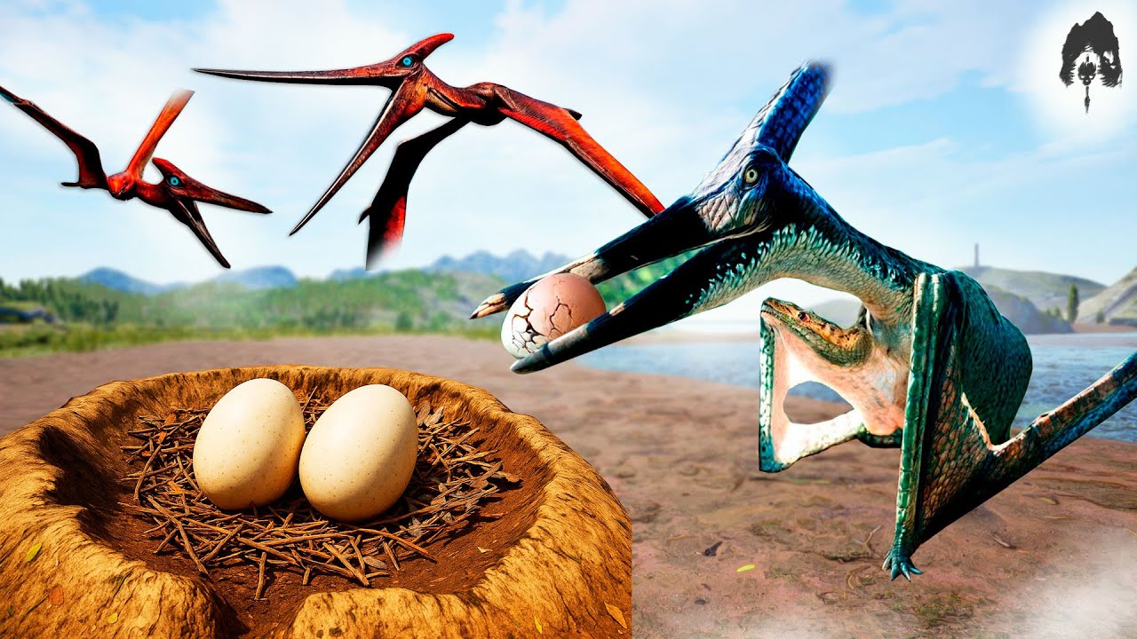 the isle - Pegamos Ovos De Raptor! Família Pteranodon Entra Na Armadilha Do Deino!
