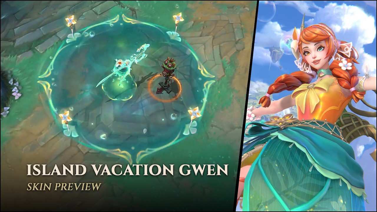 Island Vacation Gwen &ndash; Skin Preview || League of Legends: Wild Rift
