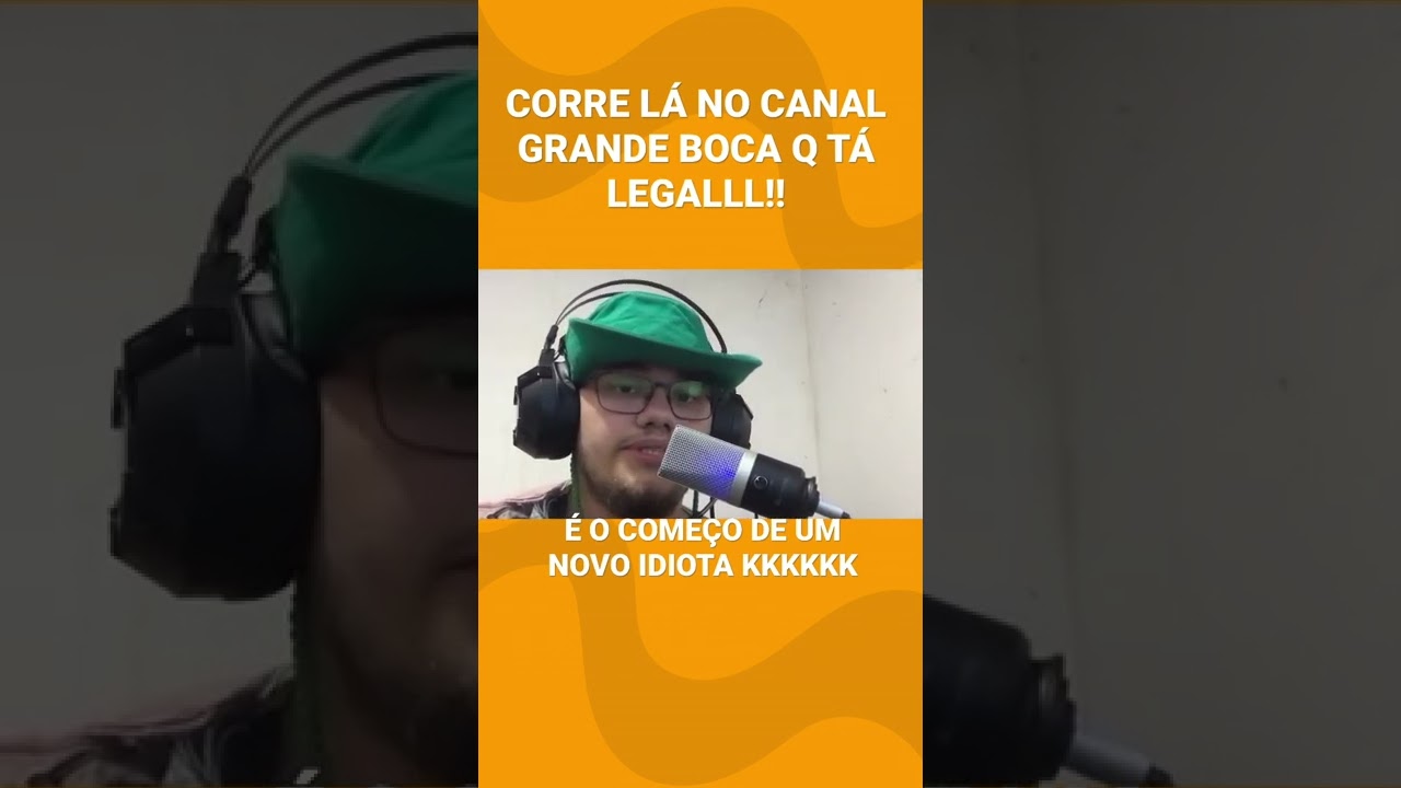 Por acaso voc&ecirc; j&aacute; foi visitar o mais novo canal de react do YouTube?? parte p&aacute; dentro #meme #shorts