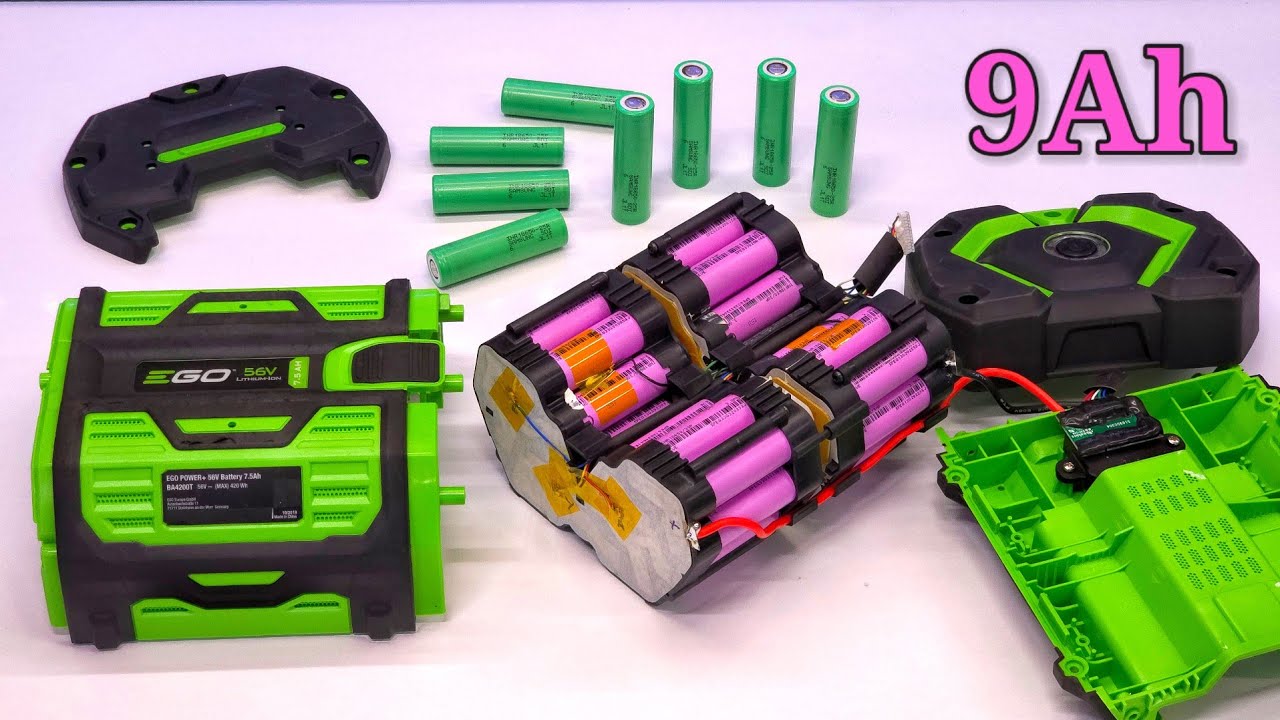 EGO Power+ 56V 7.5Ah Battery Cell Replacement (Upgrade to 9Ah using EVE INR18650/30P)