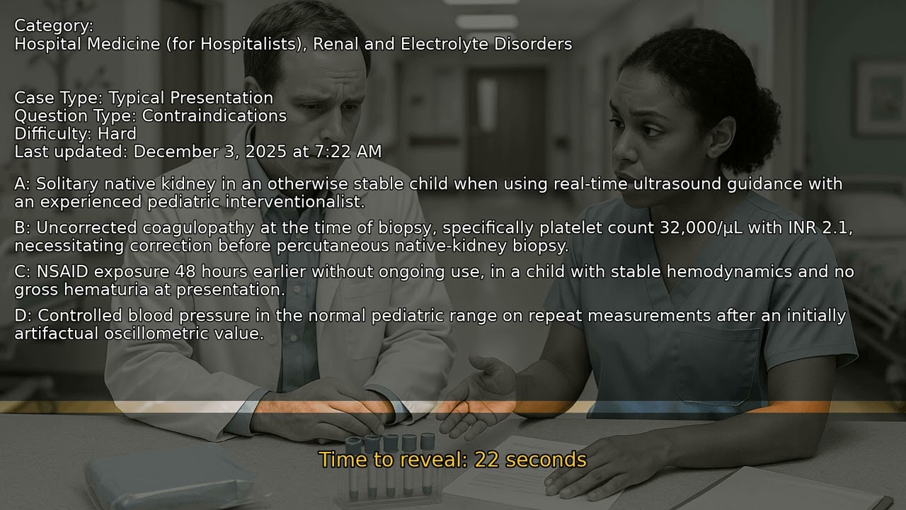 Renal and Electrolyte Disorders, Hospital Medicine (for Hospitalists) - Full Vignette with Extended